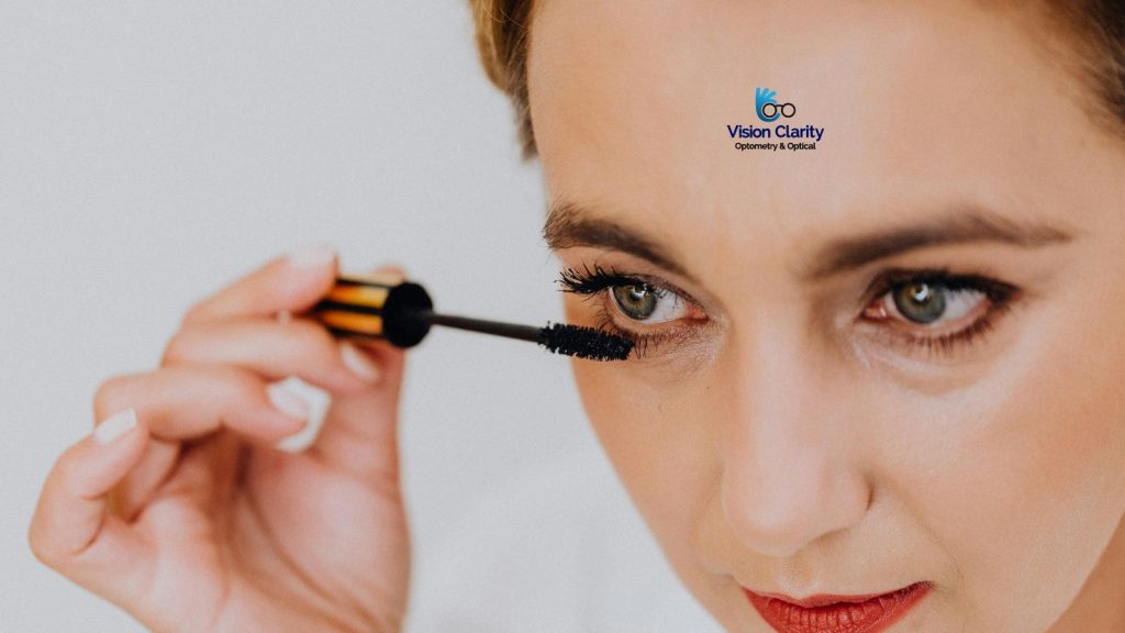 Can I wear mascara to an eye exam?